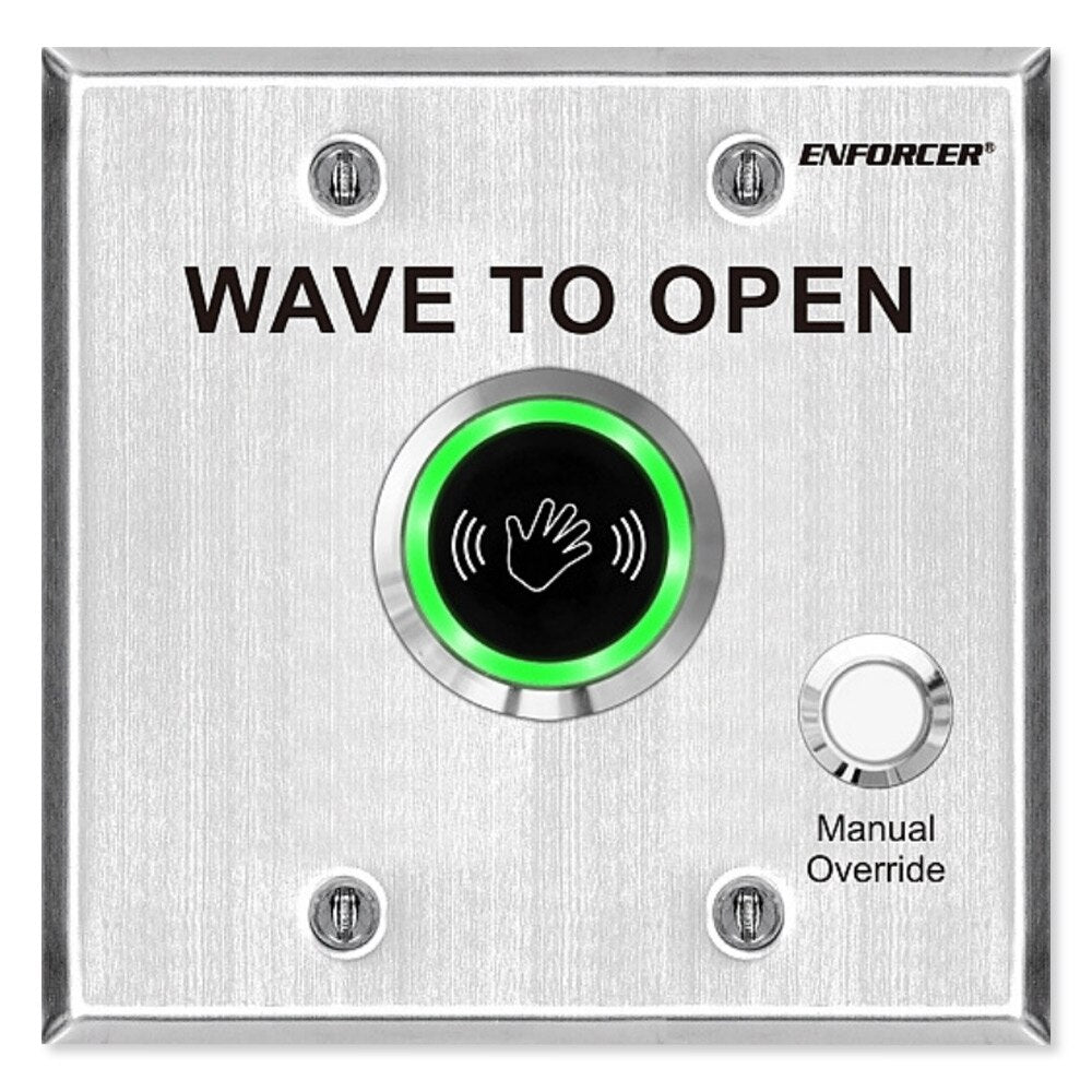 Seco-Larm Enforcer Outdoor Wave-To-Open Sensor Double-Gang with Manual Override
