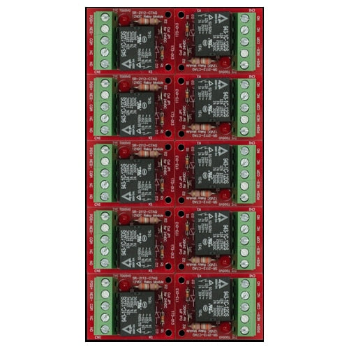 Seco-Larm Enforcer Relay Module, 12/24VDC Trigger Voltage, One 7A Form C SPDT (10 Pack)