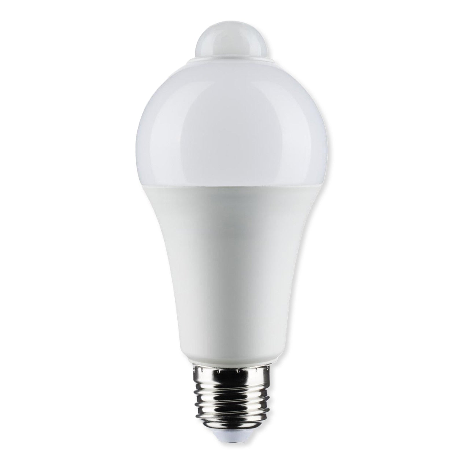 Satco LED PIR Sensor Lamp, A19, 3000K