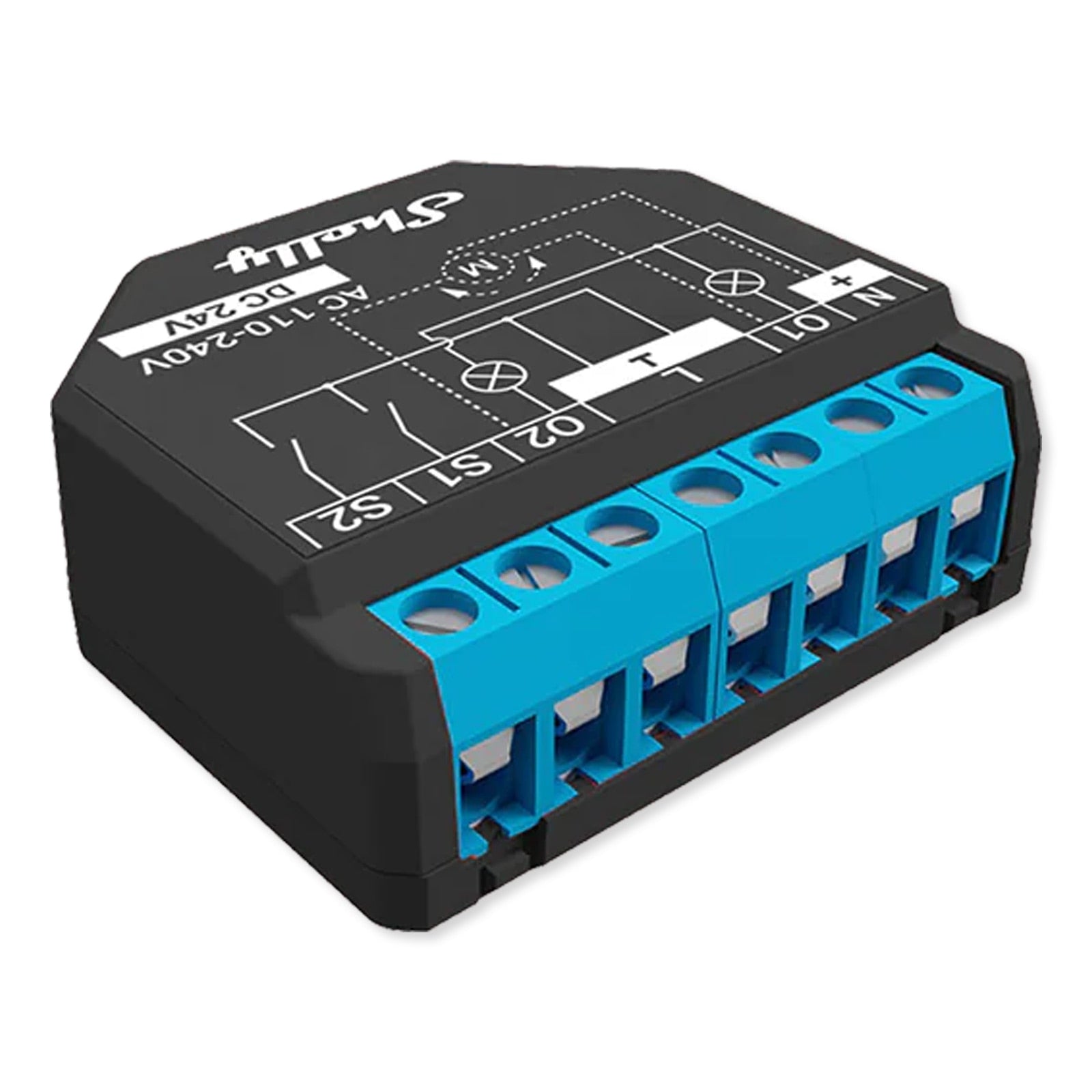 Shelly Plus 2PM WiFi Smart Relay with Power Meter