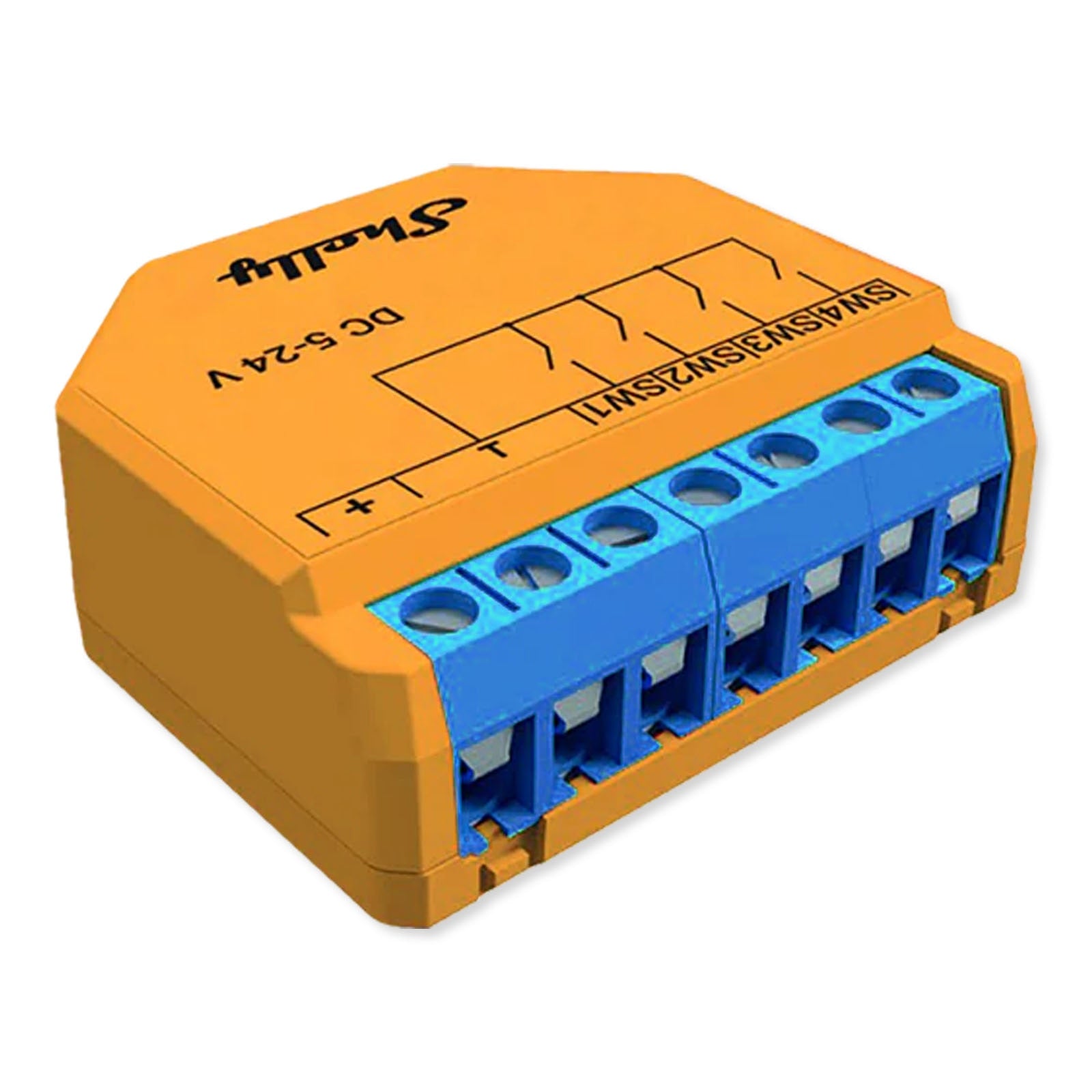 Wi-Fi-operated 4-digital inputs controller that allows you to manually activate or deactivate any created scene, run synchronized actions, or execute complex trigger scenarios.