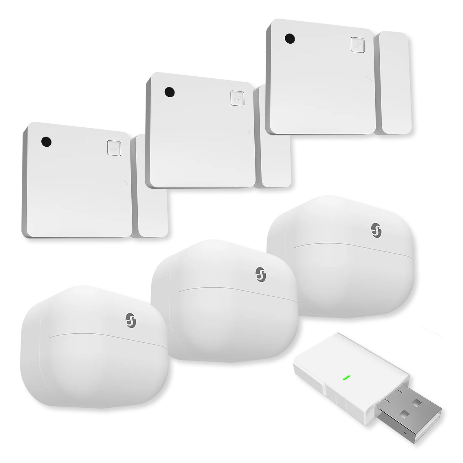 Shelly Smart Security Bundle Pack includes: Shelly BLU Door/Window, Shelly BLU Motion and Shelly BLU Gateway