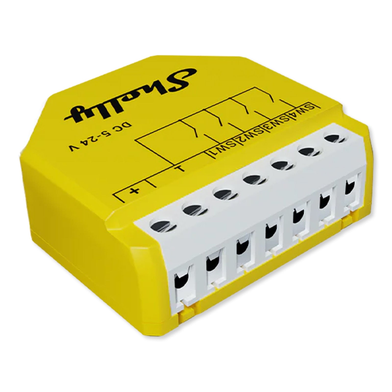 Shelly Wave i4 DC Multi-Touch Control Module, Long Range Z-Wave 800