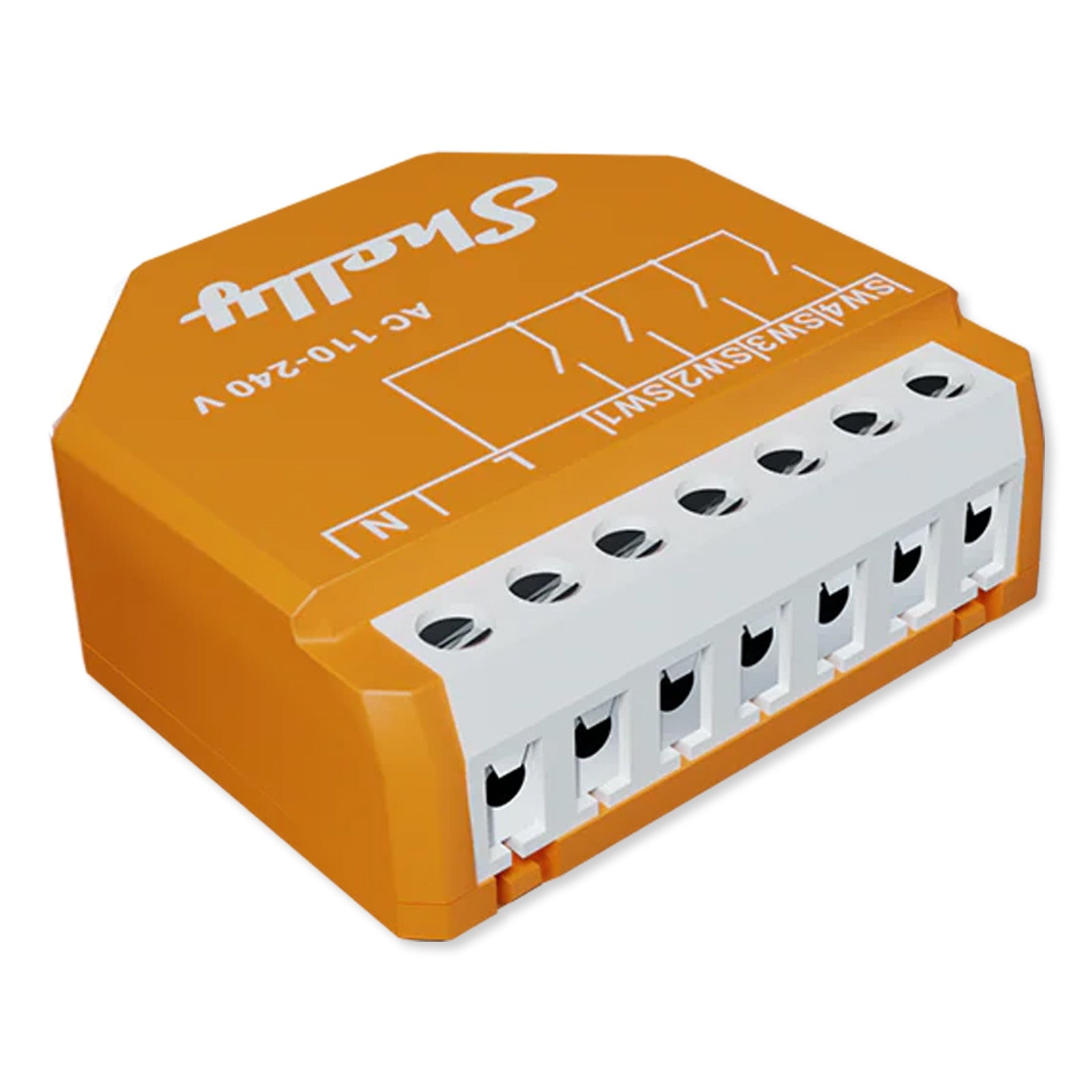 Shelly Wave i4 Multi-Touch Control Module, Long Range Z-Wave 800