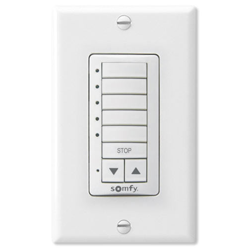 Somfy Decoflex Wirefree RTS Wall Switch, 5-Channel