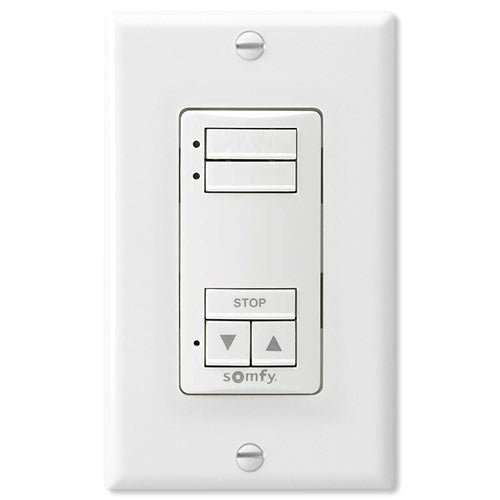 Somfy DecoFlex WireFree RTS Wall Switch, 2-Channel