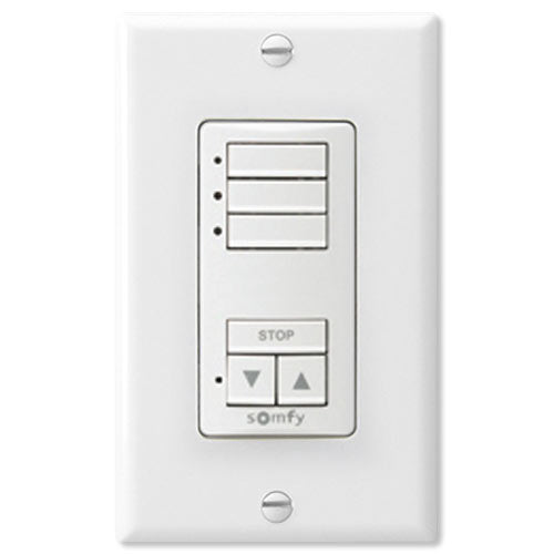 Somfy DecoFlex WireFree RTS Wall Switch, 3-Channel