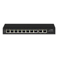 Speco 10-Port Gigabit Network Switch, 8 ports PoE, 2 ports uplink