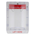 STI Stopper II Fire Alarm Cover With Spacer, Fire Label (OPEN BOX)