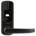 Ultraloq Bluetooth Enabled Fingerprint and Touchscreen Smart Lever Lock, Aged Bronze (Open Box)
