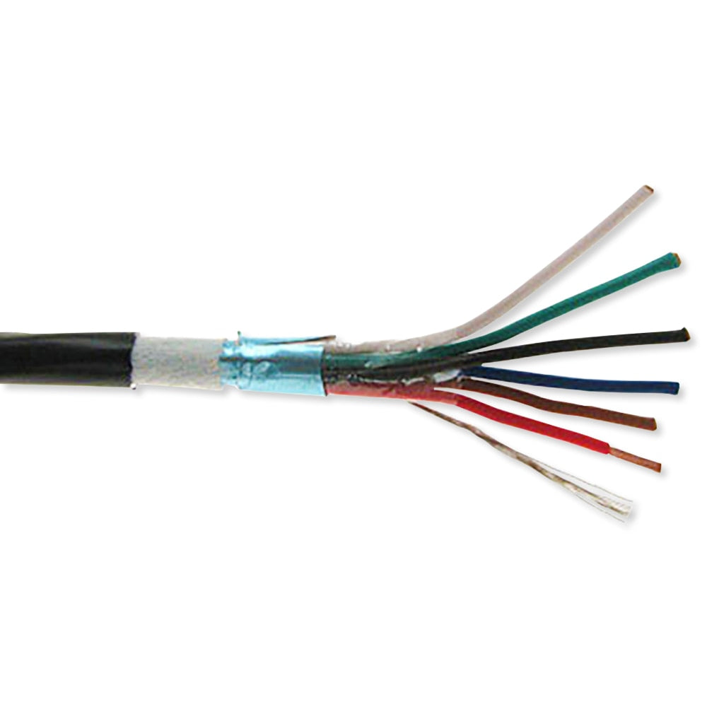 Communication Security Wire, 18AWG, 2C, Direct Burial, Shielded with Drain, 1,000 Ft.