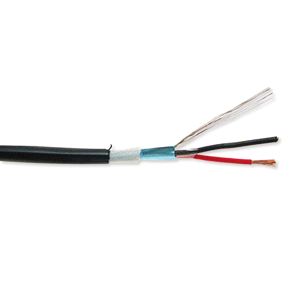 Communication Security Wire, 18AWG, 6C, Direct Burial, Shielded with Drain, 1,000 Ft.