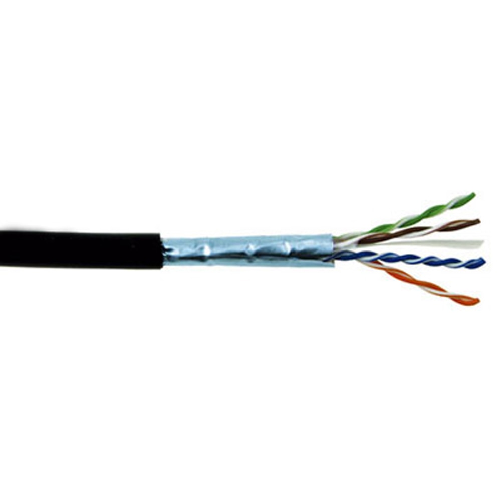 Cat6e Cable, Direct Burial, Shielded, Gel-Filled, 1,000 Ft.