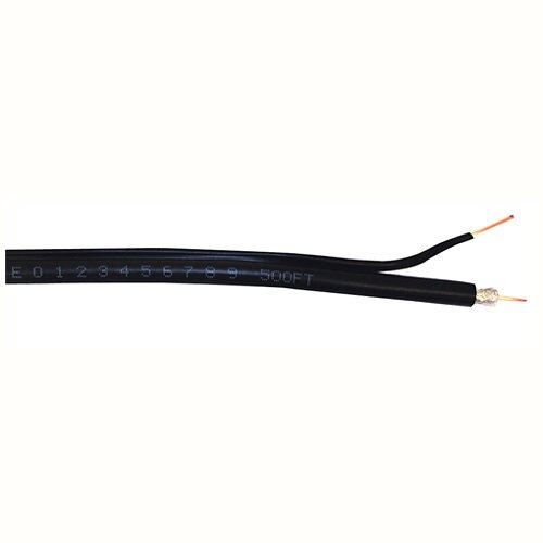 RG6 Coax Cable with Carrier Wire, 500 Ft.