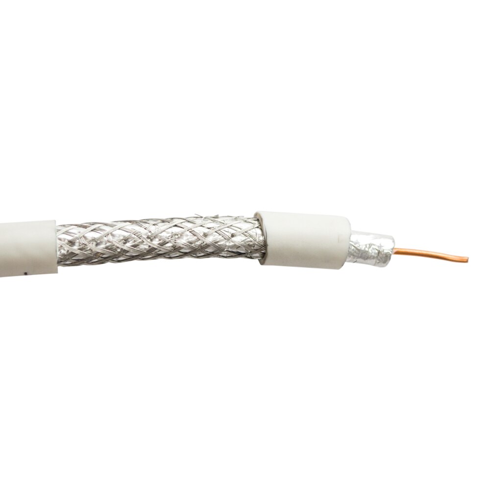 RG6/U Quad Shield Coax Cable, 100% Braid, 1,000 Ft.