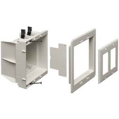 Arlington Recessed Indoor InBox, 2-Gang, White (Open Box)