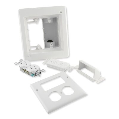 Arlington Recessed TV Box Kit for Power & Low-Voltage