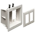Arlington Recessed TV Box for Power & Low-Voltage, 2-Gang