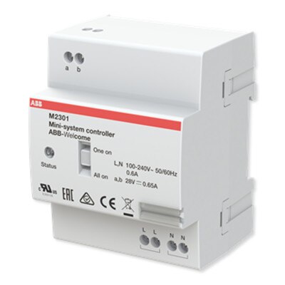 ABB Welcome Mini System Controller, MDRC, 650mA, With Updated All On/One On Setting