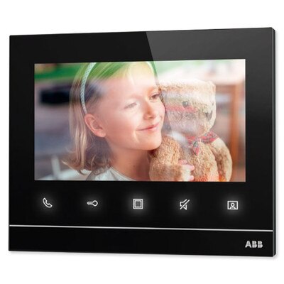 ABB Welcome Video Indoor Station, 7 Inch, Black