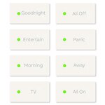 ABB-free@home Scene Key Package for Keypad, 5 Pack, White