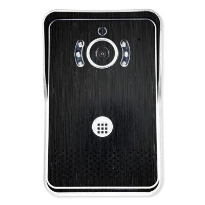 Doorbell Fon Station with Interface to DP28C, Black Brushed Aluminum