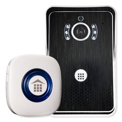 Doorbell Fon Station with Interface to DP28C, Black Brushed Aluminum