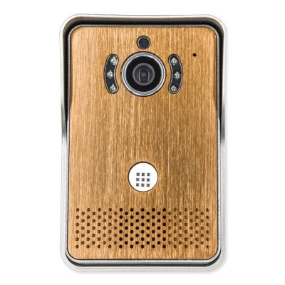 Doorbell Fon Station with Interface to DP28C, Bronze Brushed Aluminum