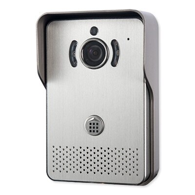 Doorbell Fon Station with Interface to DP28C, Silver Brushed Aluminum