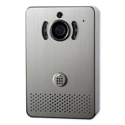 Doorbell Fon Station with Interface to DP28C, Silver Brushed Aluminum