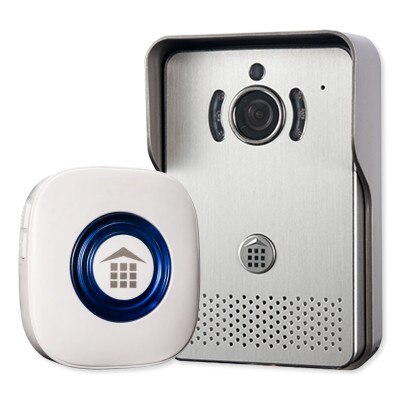 Doorbell Fon Station with Interface to DP28C, Silver Brushed Aluminum