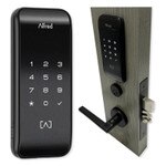Alfred ML2 Smart Panel With Mortise Lockset, Lever, and Cylinder