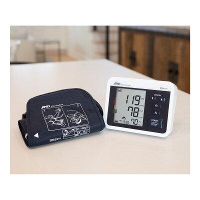 A&D Bluetooth Upper Arm Blood Pressure Monitor with Voice Guidance