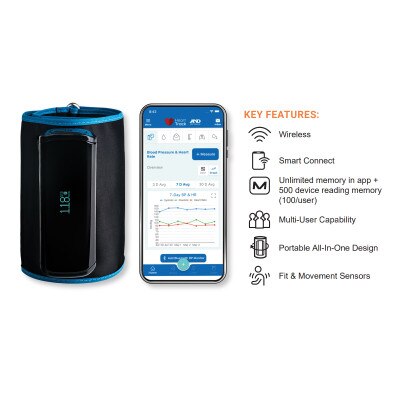 A&D Ultraconnect Wireless Blood Pressure Monitor