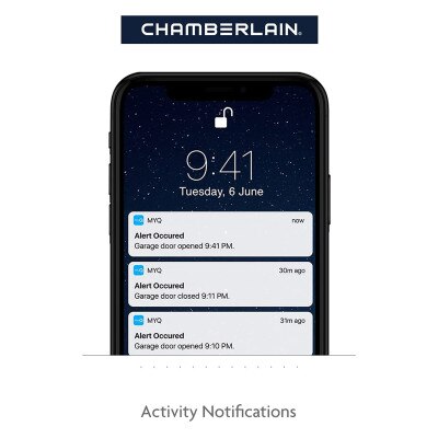 Chamberlain Secure View™ Ultra-Quiet Wi-Fi Garage Door Opener with Battery Backup
