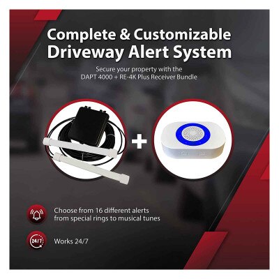 Dakota Alert 4000 Series Vehicle Sensing Probe and Receiver Kit With Relays