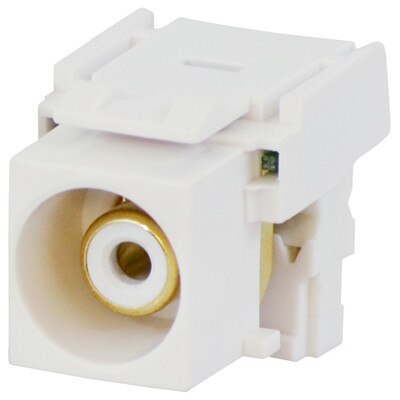 DataComm RCA to 110 Keystone Snap-In Connector