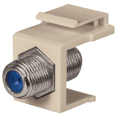 DataComm F Keystone Snap-In Connector, 2.4 GHz, Almond