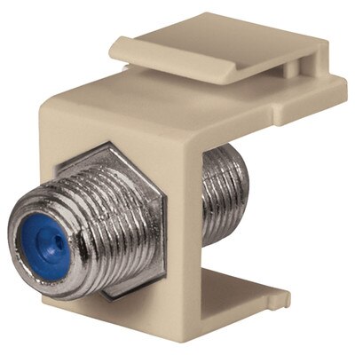 DataComm F Keystone Snap-In Connector, 2.4 GHz, Ivory