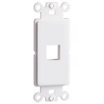 DataComm Keystone Decorator Strap, 1-Port, White