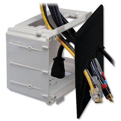 DataComm Recessed Media Box, Black