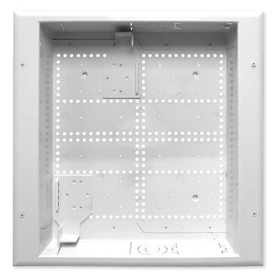 DataComm Connected Media Box with Duplex Receptacle, Commercial Grade, 20A/125V