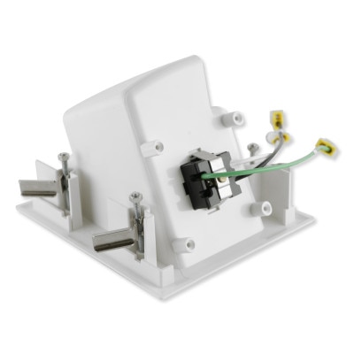 DataComm Flat Panel TV Cable Organizer Kit with Duplex Receptacle