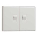 Ecolink Z-Wave Plus Wireless Motorized Light Switch, Dual Toggle, Gen5