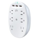 360 Electrical Studio4.8 6-Outlet Surge Protector with Triple USB Ports