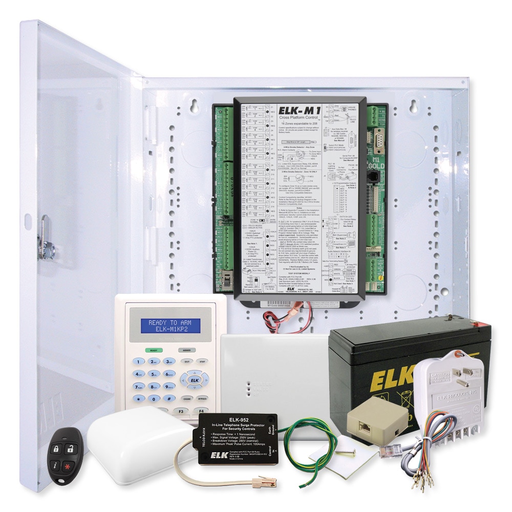 Elk Wireless Ready M1 Gold Kit with Enclosure M1KP2 Keypad