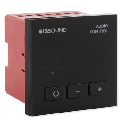 EISSOUND In-Wall Audio Control Unit, EU Design, Black