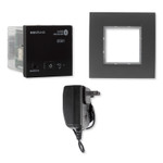 EISSOUND In-Wall Bluetooth Audio Receiver with Power Supply, Black (E.U.)