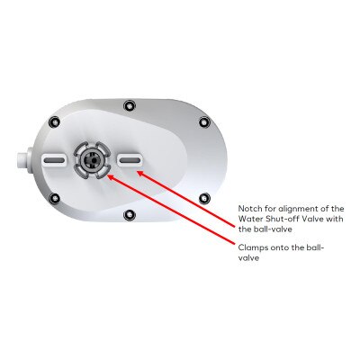 Ezlo Water Shut-Off Valve Client Version, No Internal Hub, Z-Wave Plus v2, 700 Series