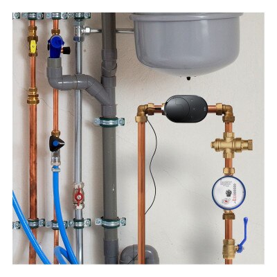 Ezlo Water Shut-Off Valve Client Version, No Internal Hub, Z-Wave Plus v2, 700 Series